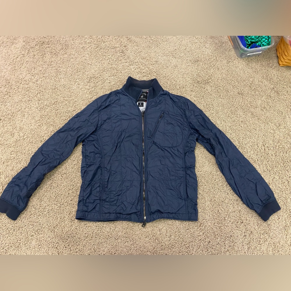 Converse Navy Blue Packable Jacket Full Zip Large